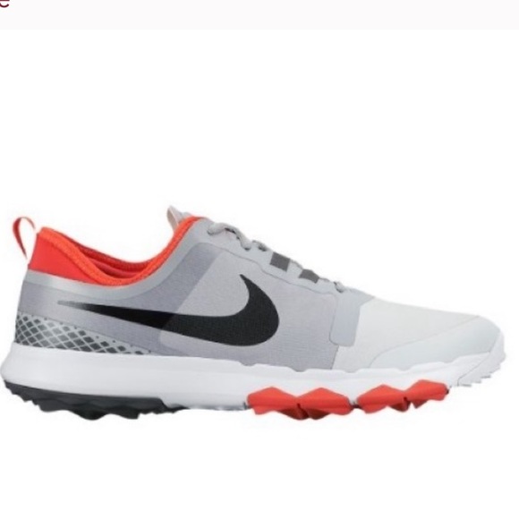Nike Shoes Nike Golf Shoes Mens Grey Orange Fi Impact 2 Spikeless